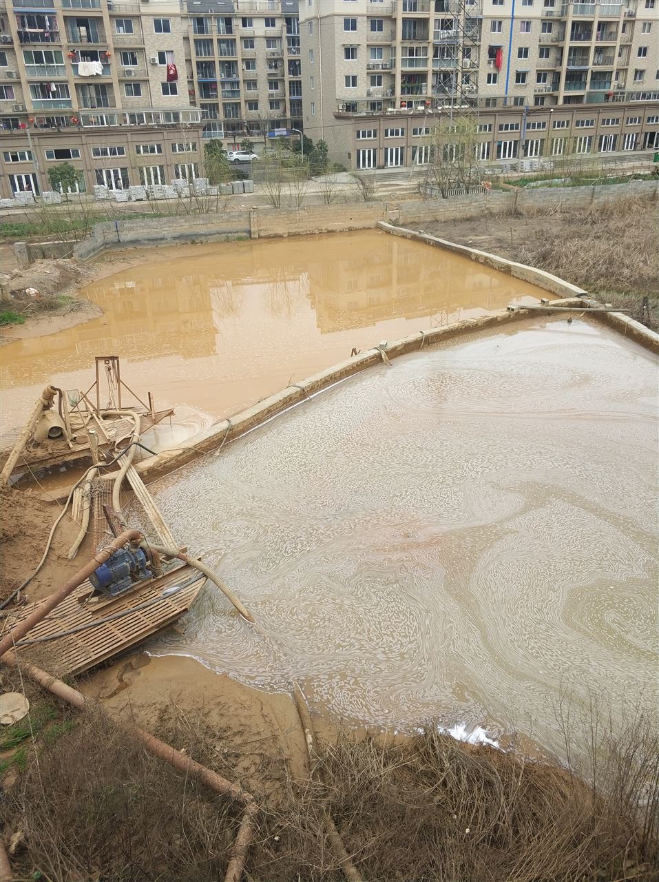 兰山沉淀池淤泥清理-厂区废水池淤泥清淤